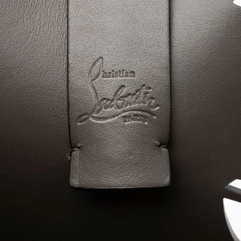Christian Louboutin Gray Laser-Cut Tote